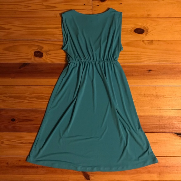 Philosophy Teal Faux Wrap Bodice Sleeveless Princess Dress, EUC, SP - Picture 8 of 12